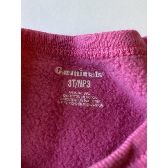 Garanimals Toddler Girls Size 3T Pink Sweat Shirt - Picture 3 of 5